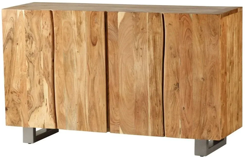 Kota Live Edge Solid Acacia Wood Sideboard - 4 Doors