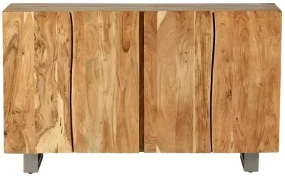 Kota Live Edge Solid Acacia Wood Sideboard - 4 Doors image