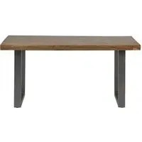 Metropolis Industrial 6-Seater Dining Table - Brown