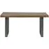 Metropolis Industrial 6-Seater Dining Table - Brown