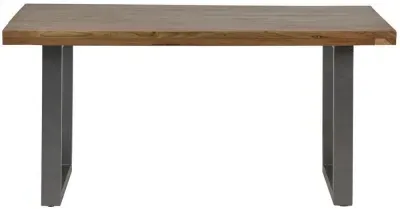 Metropolis Industrial 6-Seater Dining Table - Brown