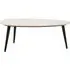Opal Fluted Coffee Table - White, Marble