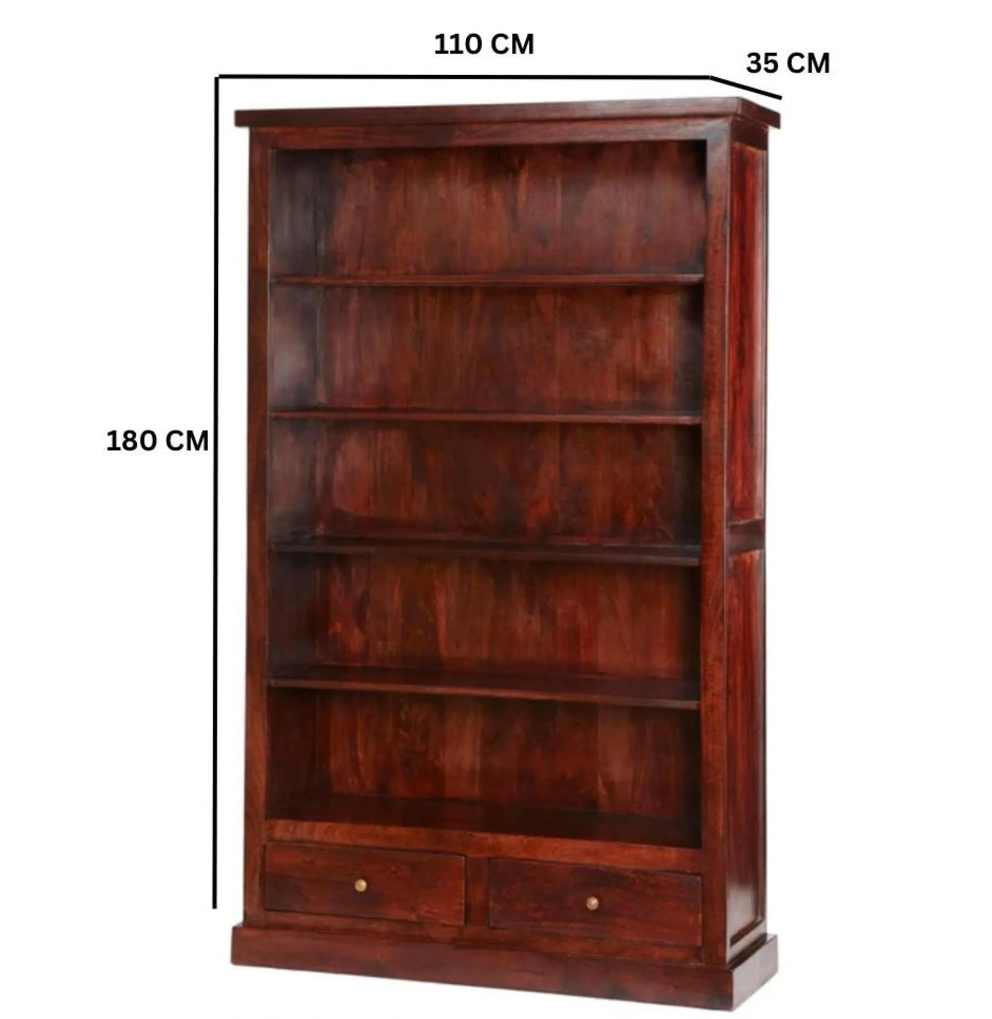 Phulera Large Bookcase - Natural Wood