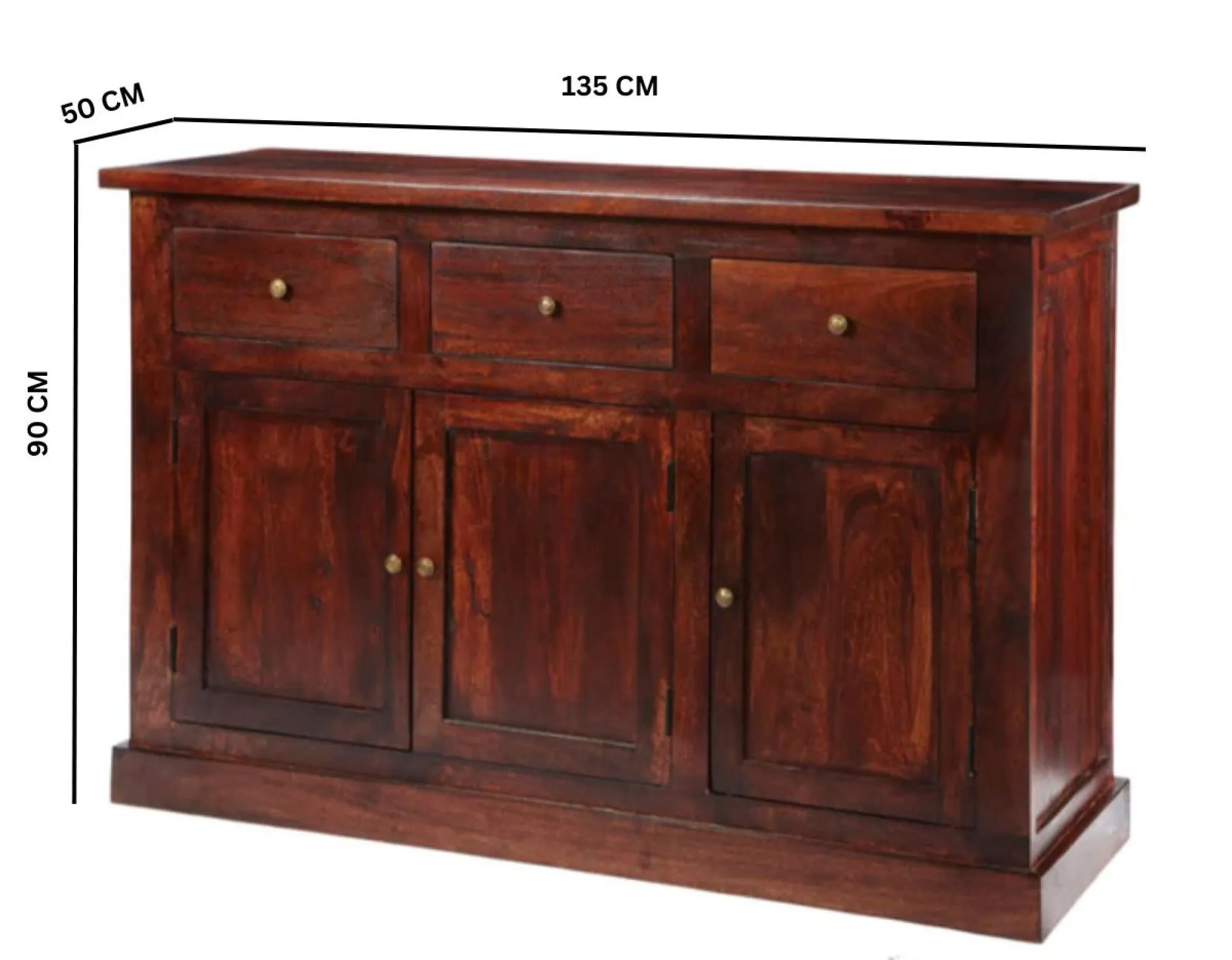 Phulera Medium Sideboard - Dark Wood