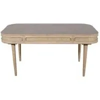 Vance Curved 6-Seater Dining Table - Natural, Rattan