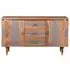 William Acacia Ribbed 140cm Medium Sideboard - Lacquered