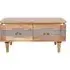 William Acacia Ribbed Coffee Table with Storage - Lacquered