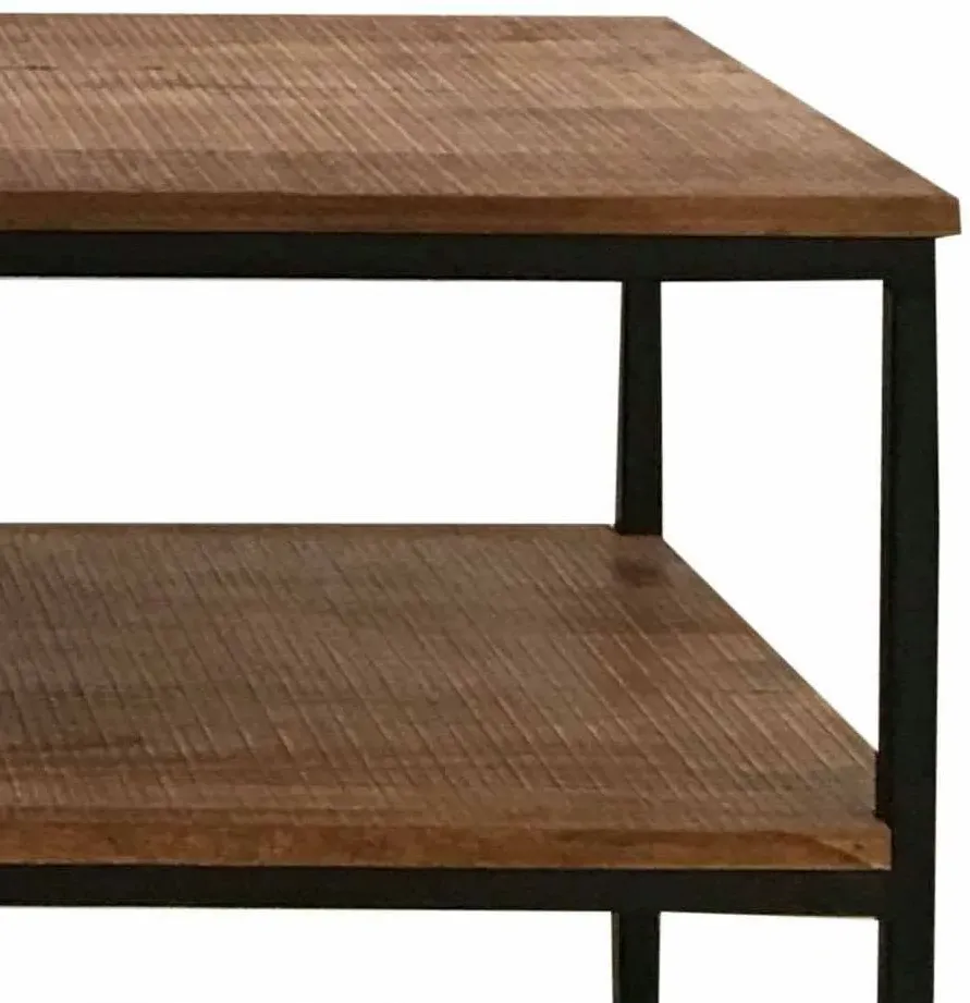 100cm TV Unit with Storage - Mango Wood