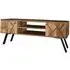 Amar 118cm TV Unit with Geometric Pattern - Mango Wood