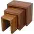 Cube Nest of 3 Tables - Sheesham Wood