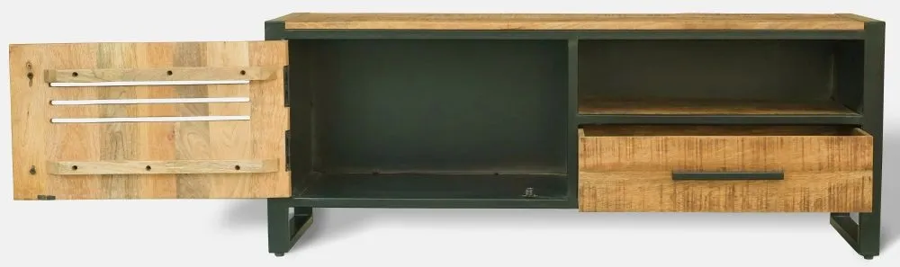 Frais 118cm TV Unit with Storage - Rustic, Mango Wood