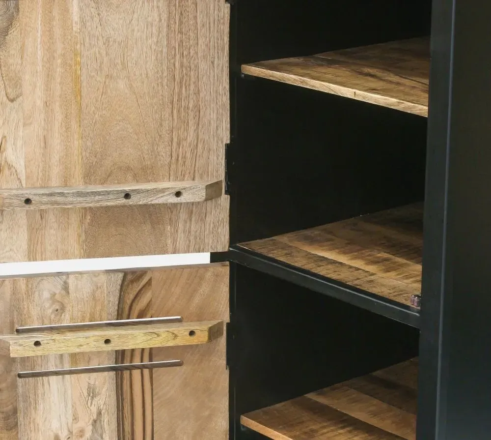 Frais Single Hall Cabinet - Rustic, Mango Wood