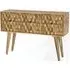 Geometric Carved Small Sideboard - Mango Wood