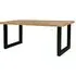 Induse 8 Seater Dining Table with U Legs - Rough Sawn, Mango Wood