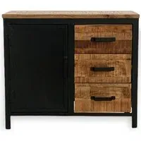 Induse Small Sideboard - Rough Sawn, Mango Wood