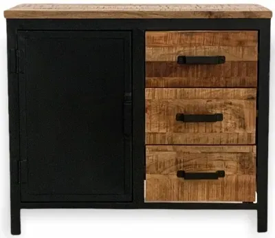 Induse Small Sideboard - Rough Sawn, Mango Wood image