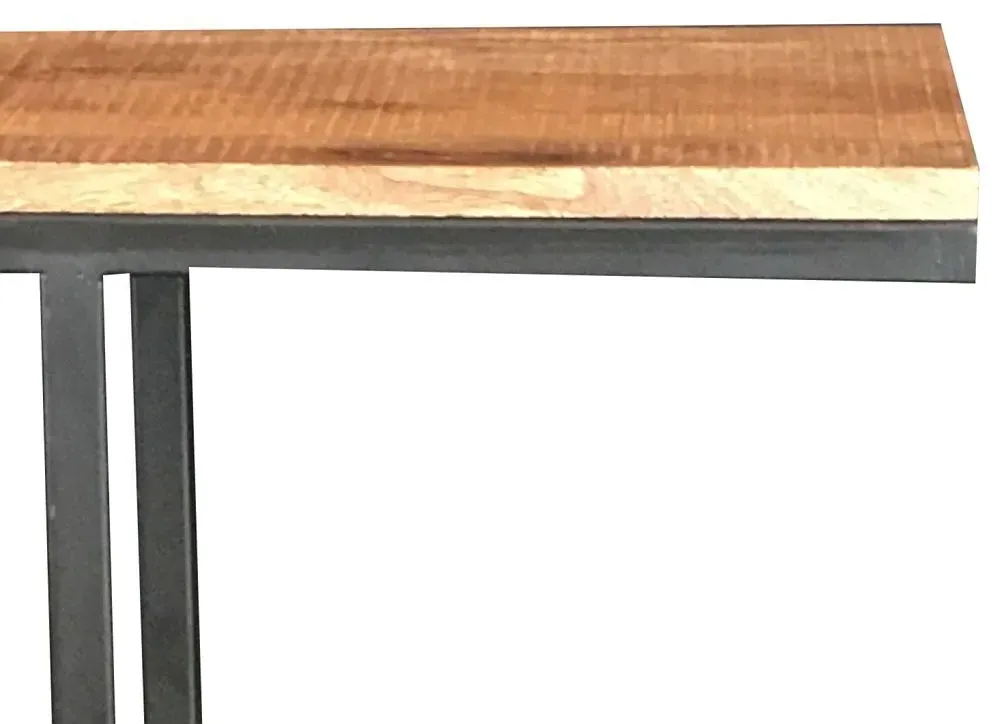 Large Side Table - Mango Wood, Iron