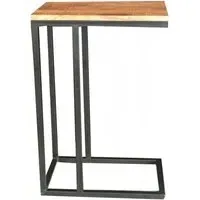 Large Side Table - Mango Wood, Iron