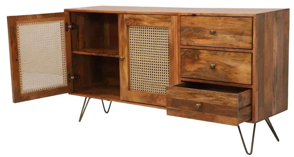 Nyack 145cm Sideboard with Storage - Natural, Mango Wood
