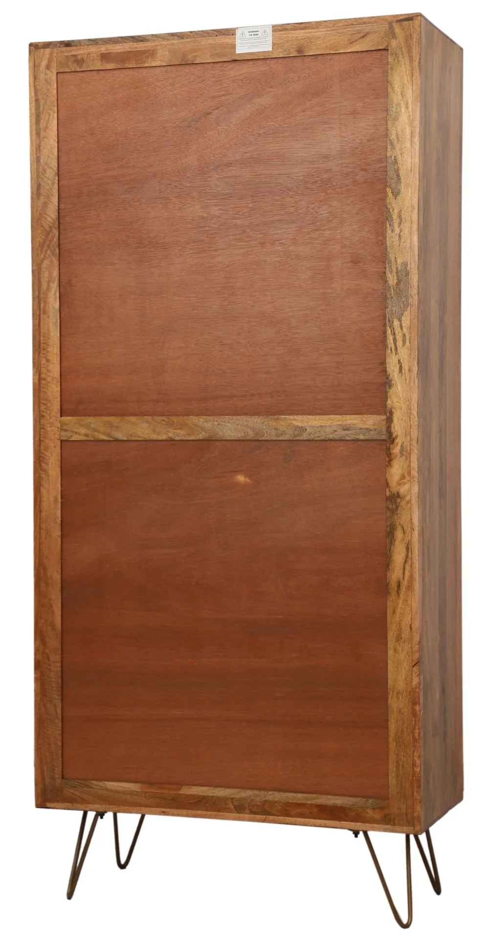Nyack 4 Door Display Cabinet - Natural, Mango Wood