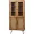 Nyack 4 Door Display Cabinet - Natural, Mango Wood
