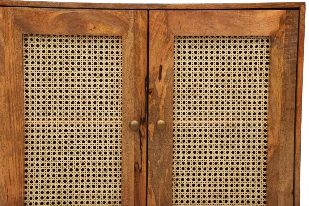 Nyack 90cm 2 Door Sideboard with Hairpin Legs - Natural, Mango Wood