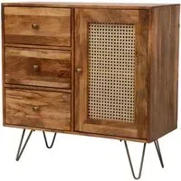 Nyack 90cm Sideboard with Hairpin Legs - Natural, Mango Wood