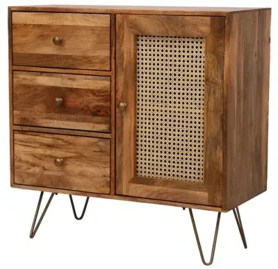 Nyack 90cm Sideboard with Hairpin Legs - Natural, Mango Wood