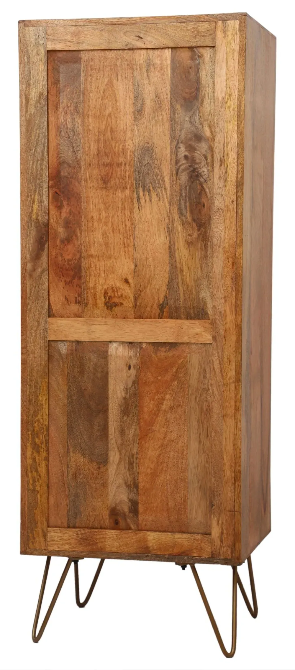 Nyack Bookcase with Drawer - Natural, Mango Wood