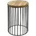 Ravi Cage Round Accent Table - Mango Wood