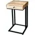 Ravi Large C-Shape Side Table with Drawer - Mango Wood