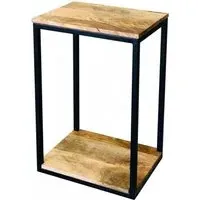 Ravi Mini Accent Table - Light Mango, Wood