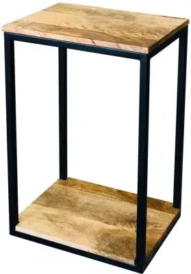 Ravi Mini Accent Table - Light Mango, Wood