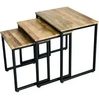 Ravi Nest of 3 Tables - Mango Wood