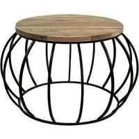 Ravi Round Coffee Table - Mango Wood