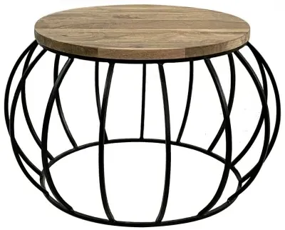Ravi Round Coffee Table - Mango Wood image