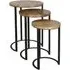 Ravi Round Nest of 3 Tables - Mango Wood