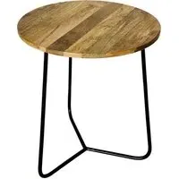 Ravi Round Side Table - Mango Wood