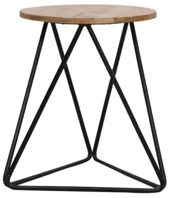Ravi Round Stool - Mango Wood image