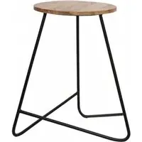 Ravi Round Stool - Mango Wood