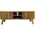 Slated 135cm TV Unit - Mango Wood