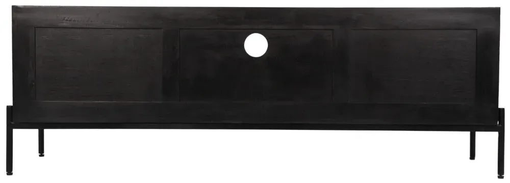 Tapola 145cm TV Unit - Black, Mango Wood