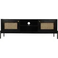 Tapola 145cm TV Unit - Black, Mango Wood