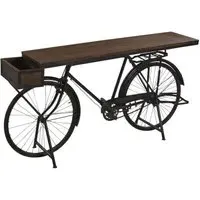 Wow Bicycle Console Table - Brown, Mango Wood