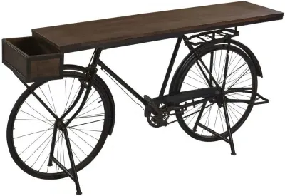 Wow Bicycle Console Table - Brown, Mango Wood image