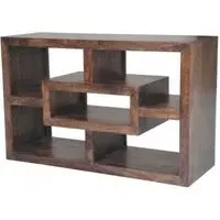 Yoga 110cm TV Unit with Multi Shelf - Walnut, Mango
