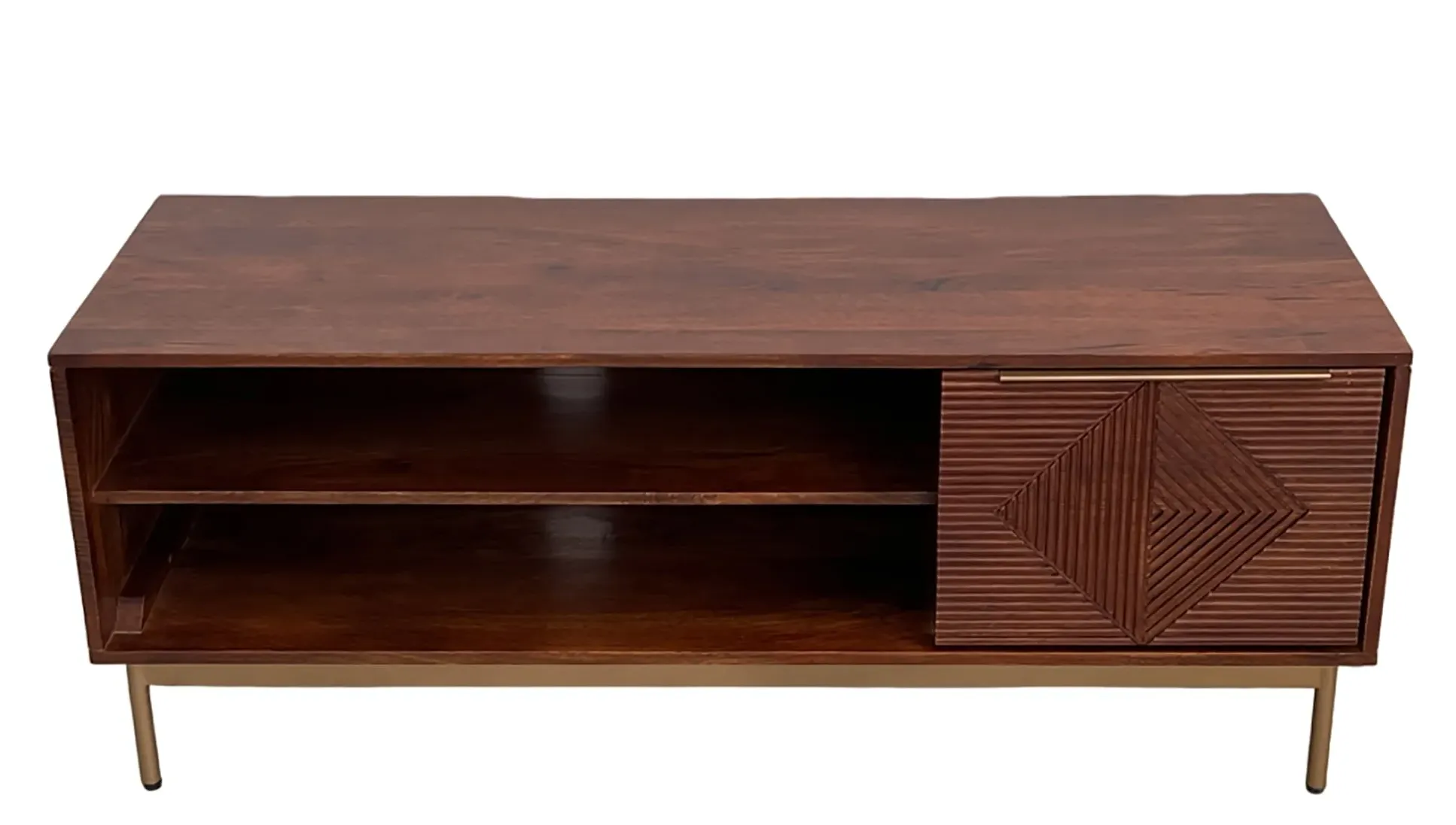 Zaine 118cm TV Unit with Door - Walnut