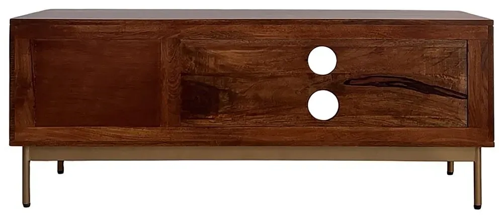 Zaine 118cm TV Unit with Door - Walnut