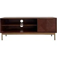 Zaine 118cm TV Unit with Door - Walnut