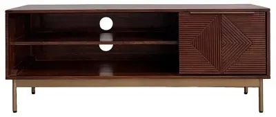 Zaine 118cm TV Unit with Door - Walnut